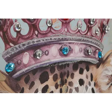 OBRAZ NA PŁÓTNIE KING -B- W RAMIE 82X4,5X122 cm